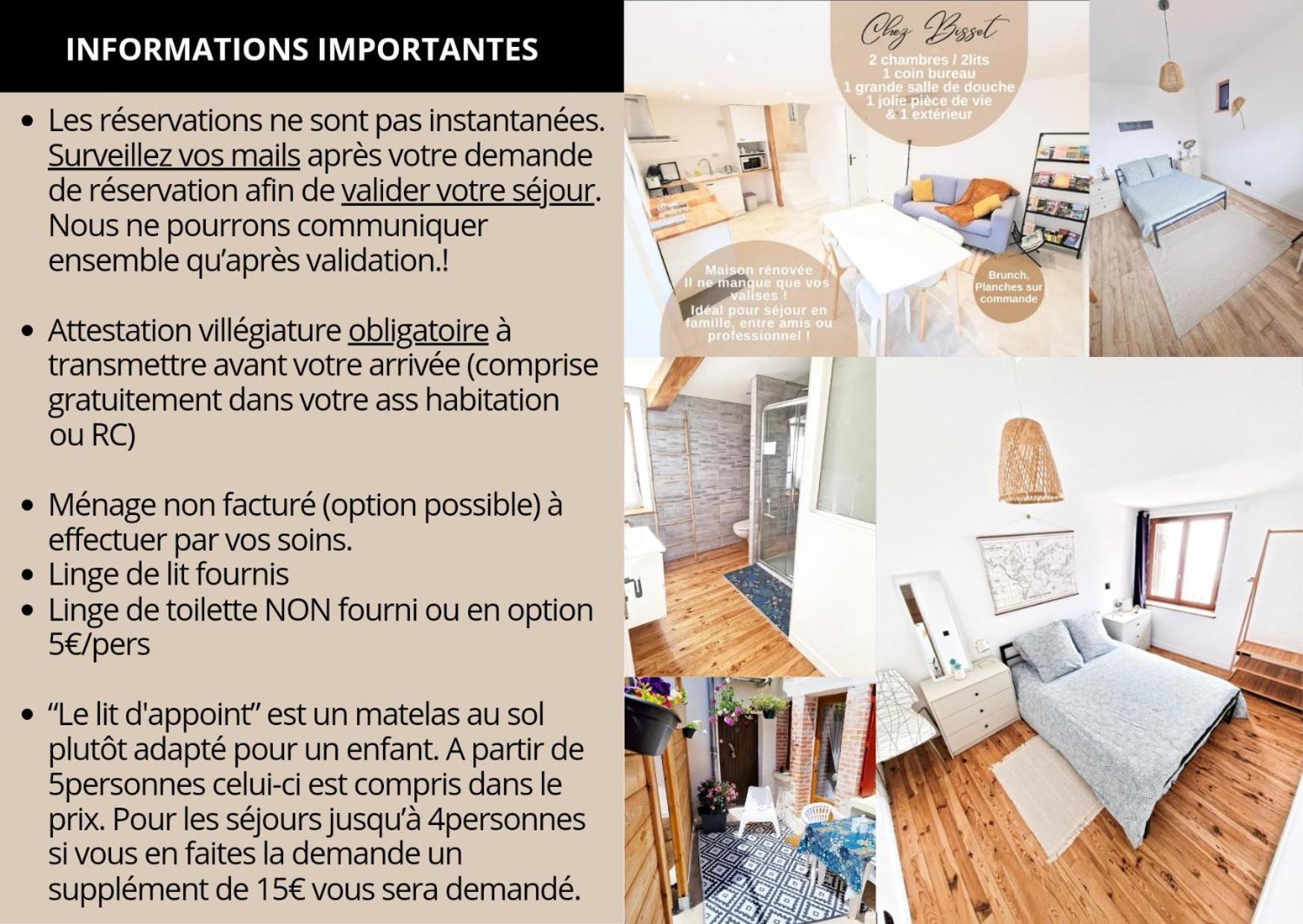 Gite Chez Bisset_2Chambres 4Personnes Lezoux エクステリア 写真